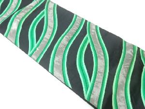 アンティーク　変わり横段模様織出し袋帯（材料）